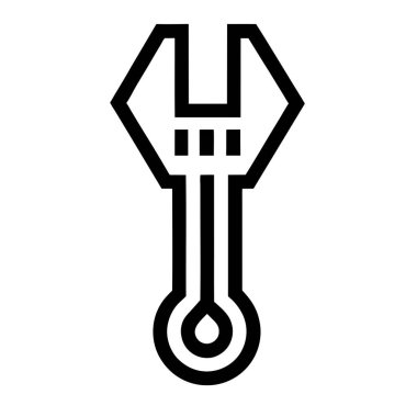 Onarım aracı simge vektör çizim