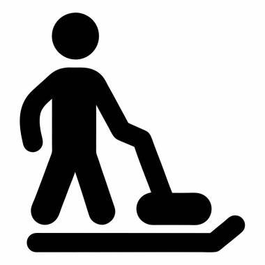 Tekerlekli adamın vektör illüstrasyonu