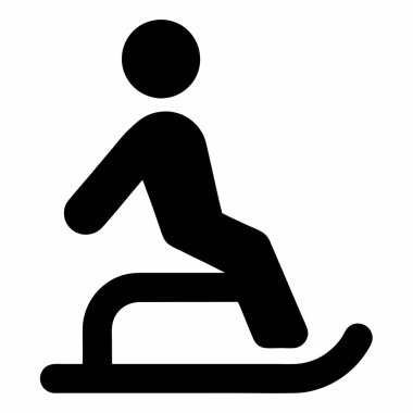 Kayak simgesi, vektör çizimi