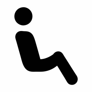 Elinde ok simgesi olan bir adam. vektör.