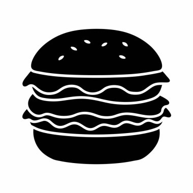 lezzetli hamburger lokanta vektör çizim tasarım