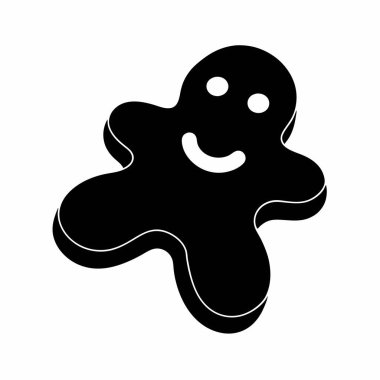 Beyaz arkaplanda izole edilmiş hayalet simgesi vektörü, şeffaf işaret, bayram sembolü, siyah stilde doğrusal tasarım