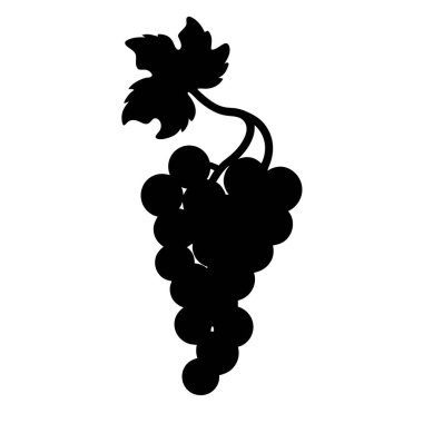 üzüm kabartmaları düz vektör simgeleri