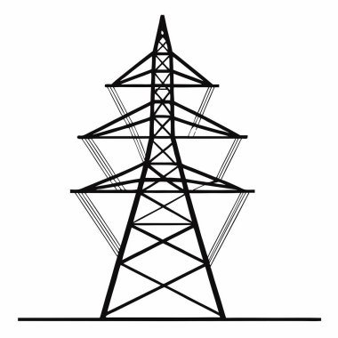 elektrik direği simgesi, satır biçimi