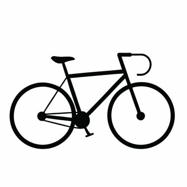 Bisiklet ikonu. Web için motor vektör simgesinin özet çizimi