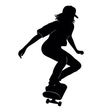 Kaykaylı genç kız.