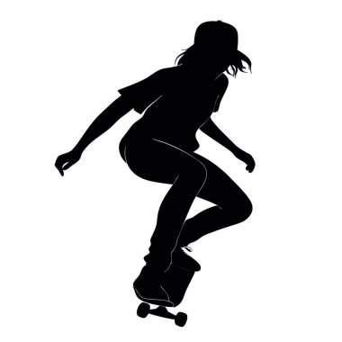 Tekerlekli sandalyedeki genç kadının silueti.