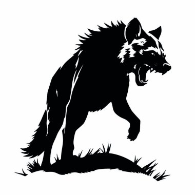 kurt vektörü siyah illüstrasyon