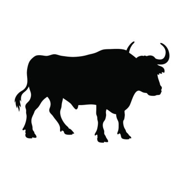 Bull logo vektör resimleme tasarımı