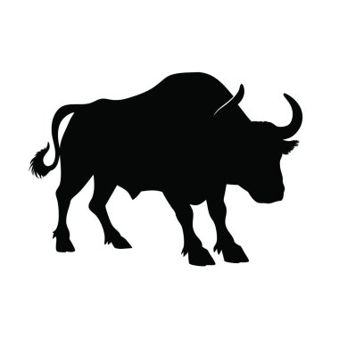 Boğa logo şablonu vektör resimleme tasarımı