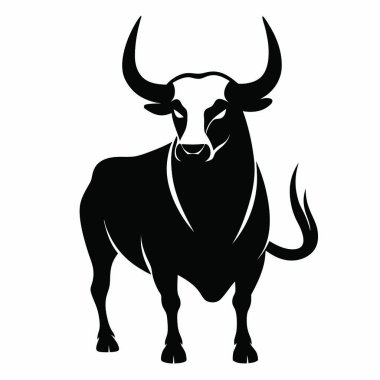 Bull Logo Şablonu vektör çizimi