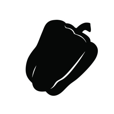 Beyaz arkaplanda patlıcan siyah siluet simgesi