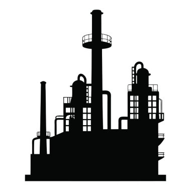 Fabrika ikon vektör çizimi tasarımı