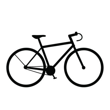 Bisiklet simgesinin vektör illüstrasyonu