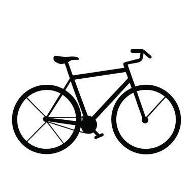 Bisiklet ikonu. vektör illüstrasyonu