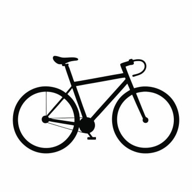 Bisiklet ikonu vektörü bisiklet ağı ve mobil uygulama tasarımı için beyaz arkaplanda izole edildi