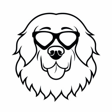 Vektör çizim pug köpek