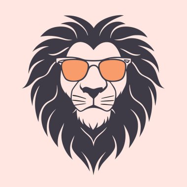 Aslan başı illüstrasyon, logo, rozet, amblem, rozet, rozet, amblem, tasarım unsuru, ikon, t-shirt, rozet, amblem,