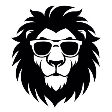 Aslan logosu. Aslan suratlı çizim. vektör.