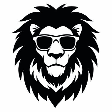 Taçlı vektör logo aslanı