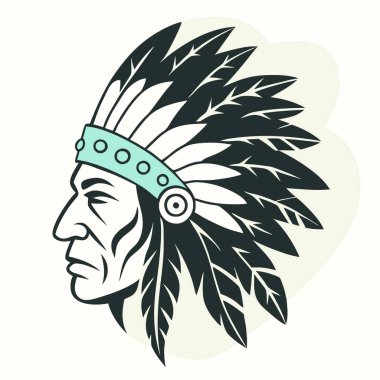 Amerikan yerlisi, tüylü bir Kızılderili.