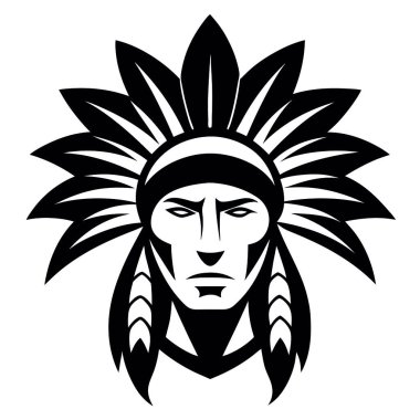 Kızılderili kabile maskesi.