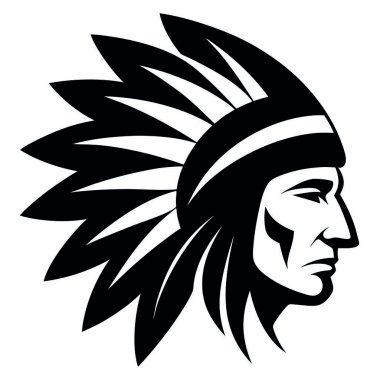 Tüylü Amerikan kızılderili kafası