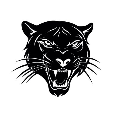 Kara Kaplan baş vektör illüstrasyonu