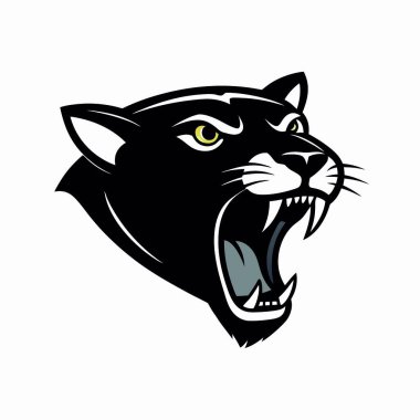 Siyah bir geçmişi olan kaplan kafası.