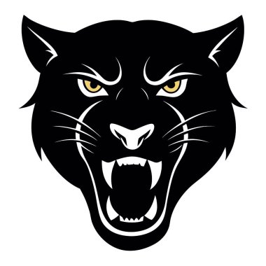 Bir kedi kafasının vektör illüstrasyonu.