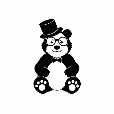 Şapkalı şirin panda.