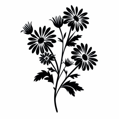 Güzel çiçek deseni vektör çizim