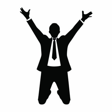 iş adamı simgesi resim vektör illüstrasyon tasarımı