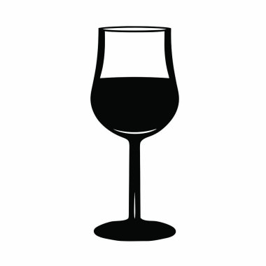 Şarap şişesi simgesi, siyah stili.