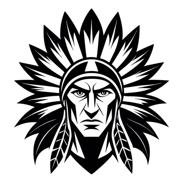 Kalkanlı bir Viking savaşçısının kızgın yüzü..