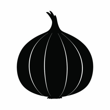 Taze sarımsak sebze simge vektör çizim grafik tasarım