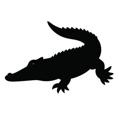 timsah logosu vektör çizimi