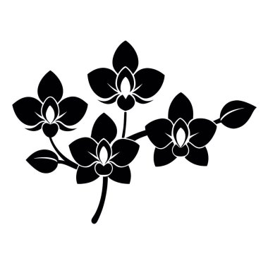 Çiçek simgesi, düz stil