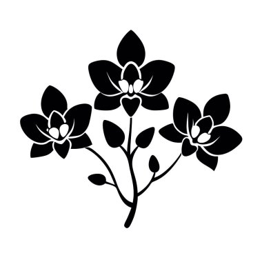 siluet çiçekli ağaç