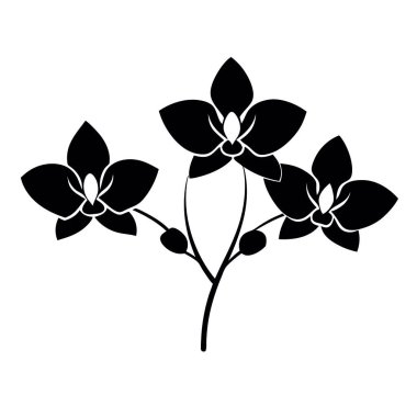 beyaz arkaplanda çiçek simgesi