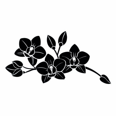 izole çiçekler ve yapraklar tasarım simgesi