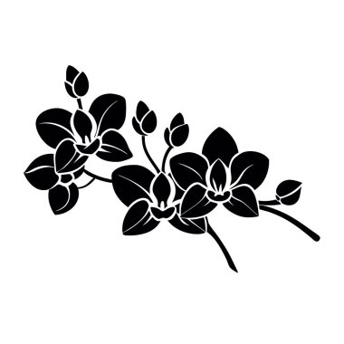 Çiçekli bir ağacın silueti.