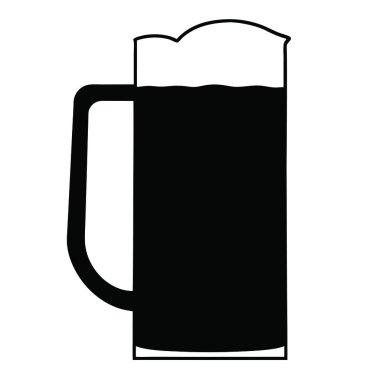 Bir bardak soğuk bira, vektör, illüstrasyon