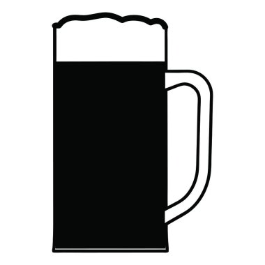 Bardak bira simgesi, basit tarzı