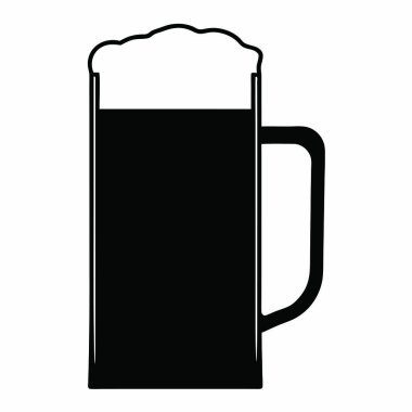 Bira simgesi, basit tarzı bir fincan