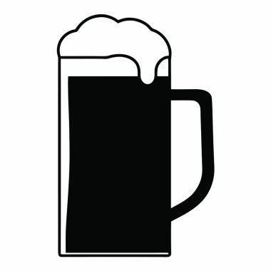 bira kupası izole, basit stil