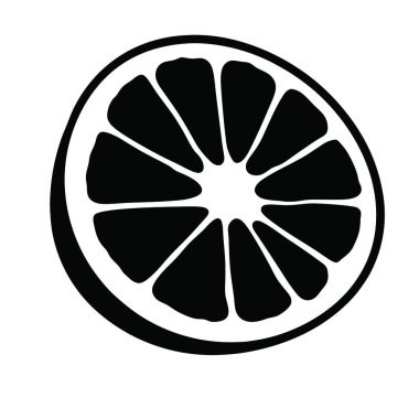 Taze limon dilimi vektör çizim