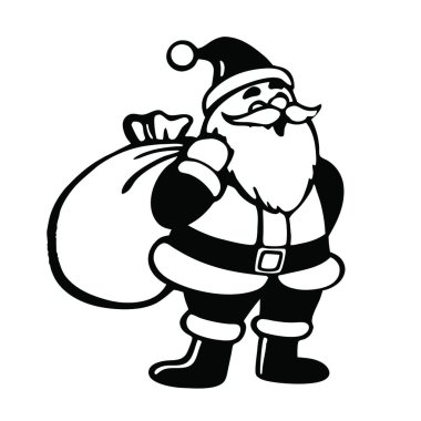 Noel Baba çizgi film tasarımı