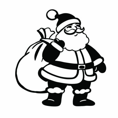 Noel Baba çizgi film tasarımı