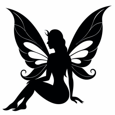 Güzel kelebeğin vektör çizimi